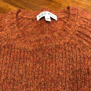 Alex Mill Fuzzy Raglan Crewneck Sweater, Toffee Large